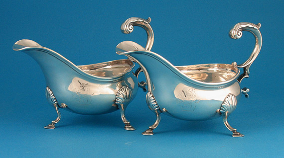 Pair of George III Silver Sauce Boats
