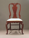 FINE QUEEN ANNE / GEORGE I IRISH CUBAN MAHOGANY SIDE CHAIR