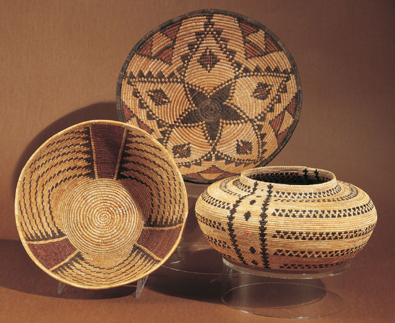 Yokuts Polychrome Bowl, Apache Polychrome Tray...