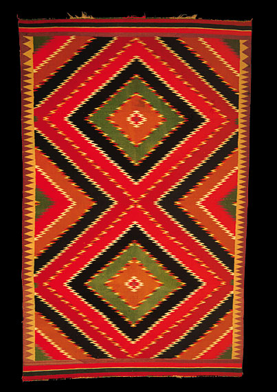 Navajo Eyedazzler Blanket, 1880s