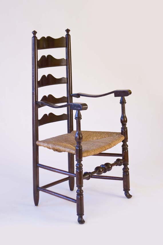 Very Rare Maple Ladder-back Armchair