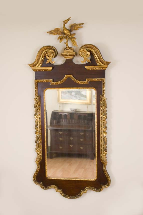 Large Mahogany Chippendale Mirror