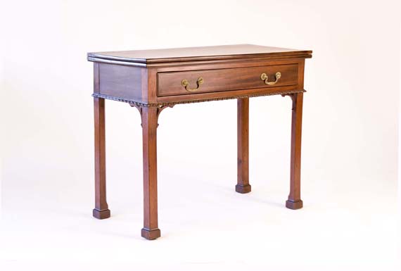 Rare Mahogany Chippendale Card Table