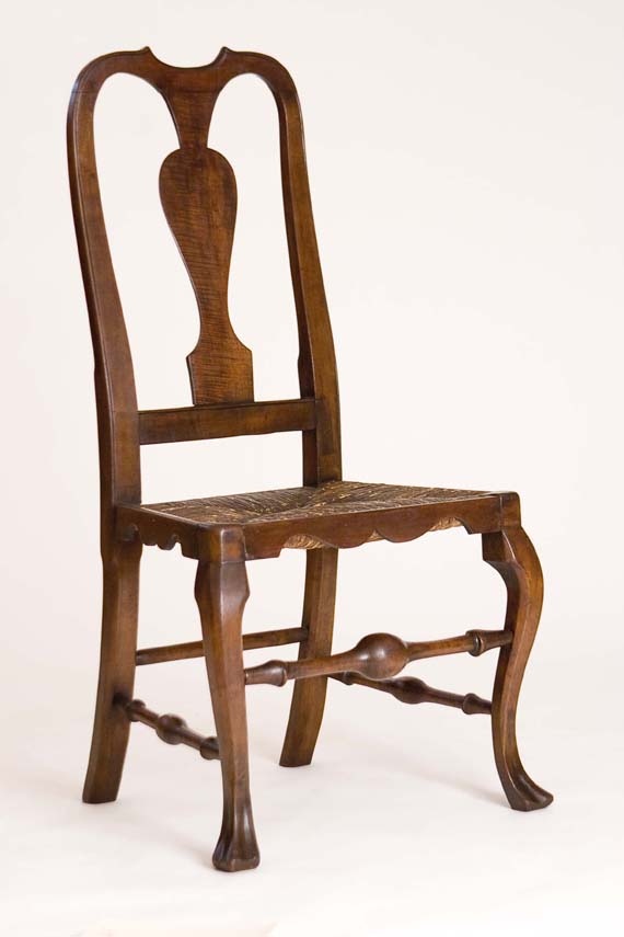 Rare Maple Queen Anne Savery Type Side Chair