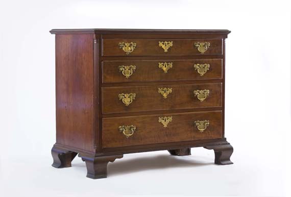 Cherry Chippendale Chest of Drawers