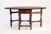 Walnut William & Mary Gateleg Table