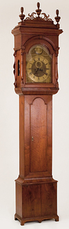 Walnut Queen Anne Tall Case Clock