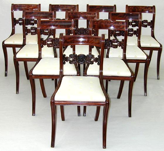 Set of 10 Classical Chairs