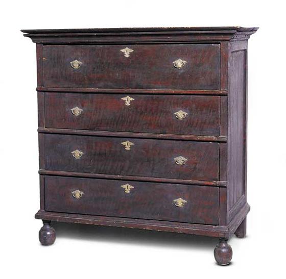 Very Rare Four-Drawer Chest