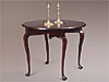 Diminutive Walnut Queen Anne Dropleaf Tea Table