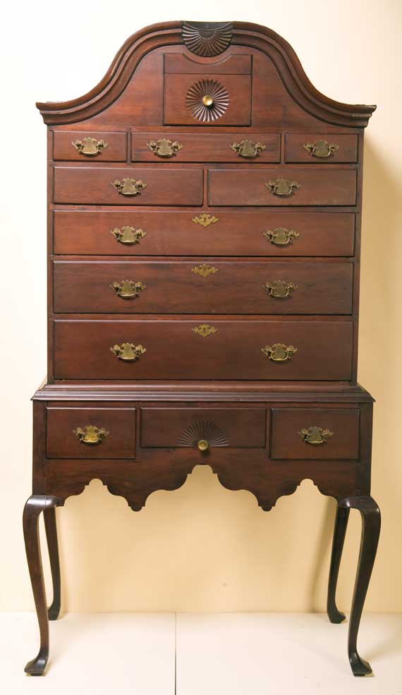 Queene Anne Bonnet-Top High Chest