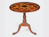 Rare Painted Game Board Top Tea Table