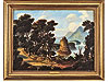 Landscape View with Tower and Ruins