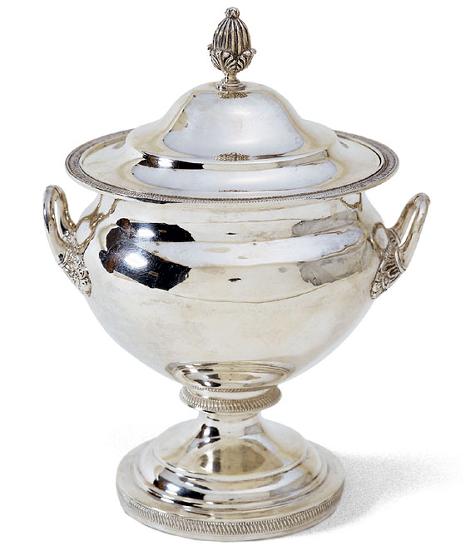Large Coin Silver Urn