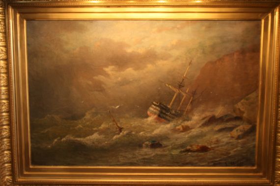 Ship in Stormy Waters