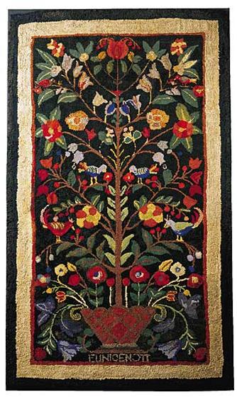 Birdtree Hooked Rug