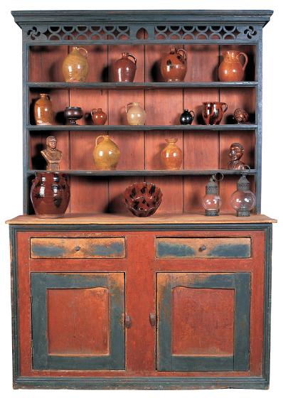 Stepback Open-Top Dish Cupboard