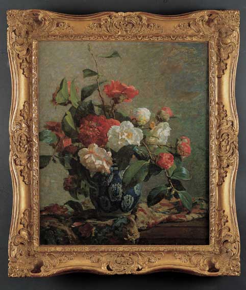 <i>Vase of Camelia Flowers</i>